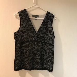 🔥SALE🔥Josephine Chaus  lace sleeveless top M